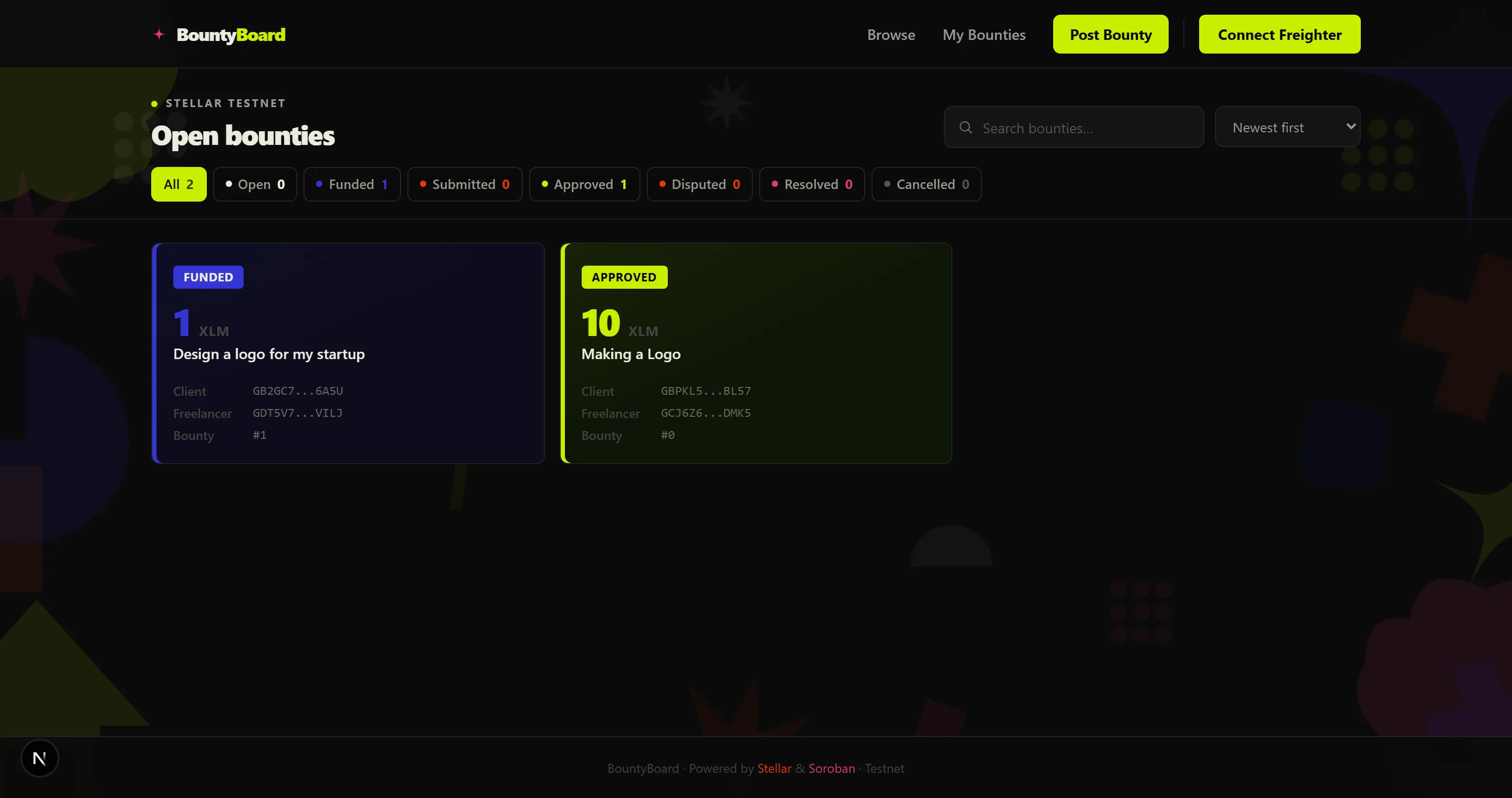 BountyBoard screenshot